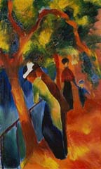 Motief Macke - Zonnige weg